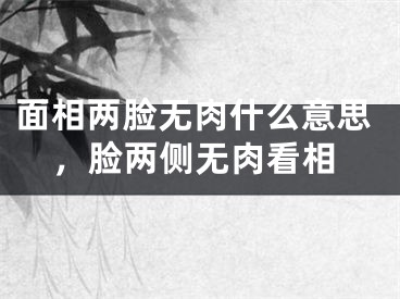 面相两脸无肉什么意思,脸两侧无肉看相