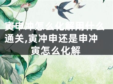 寅申冲怎么化解用什么通关,寅冲申还是申冲寅怎么化解