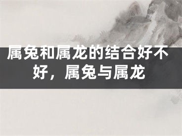 属兔和属龙的结合好不好,属兔与属龙