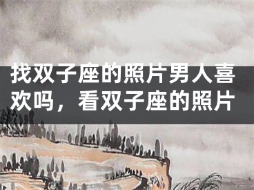 找双子座的照片男人喜欢吗,看双子座的照片