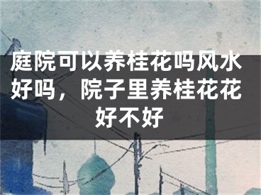 庭院可以养桂花吗风水好吗,院子里养桂花花好不好