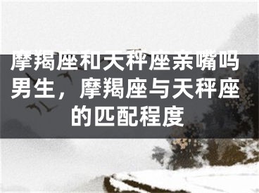 摩羯座和天秤座亲嘴吗男生,摩羯座与天秤座的匹配程度