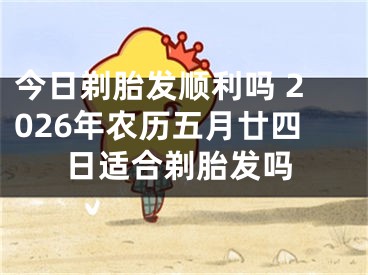今日剃胎发顺利吗 2026年农历五月廿四日适合剃胎发吗