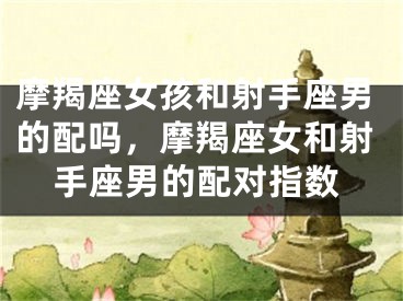 摩羯座女孩和射手座男的配吗,摩羯座女和射手座男的配对指数