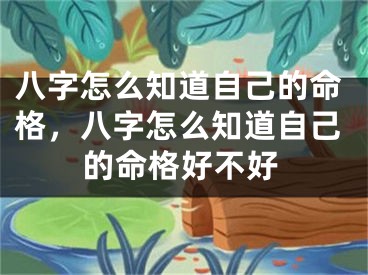 八字怎么知道自己的命格,八字怎么知道自己的命格好不好