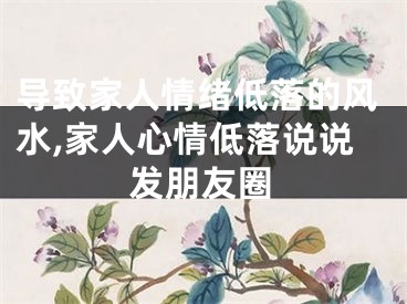 导致家人情绪低落的风水,家人心情低落说说发朋友圈