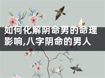 如何化解阴命男的命理影响,八字阴命的男人