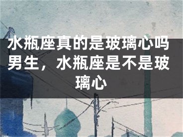 水瓶座真的是玻璃心吗男生，水瓶座是不是玻璃心