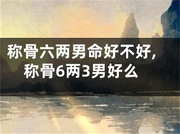 称骨六两男命好不好,称骨6两3男好么