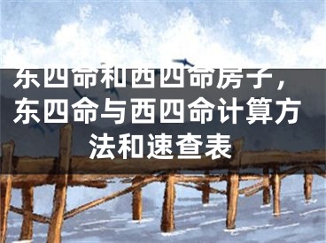 东四命和西四命房子，东四命与西四命计算方法和速查表