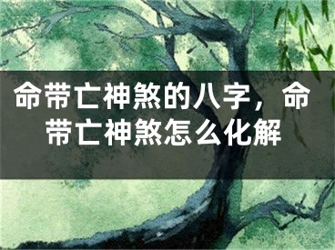 命带亡神煞的八字，命带亡神煞怎么化解