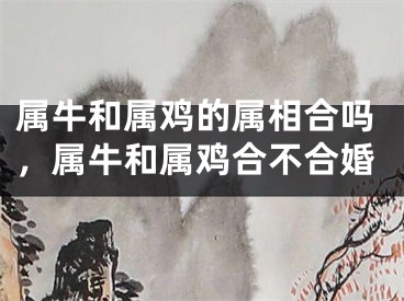 属牛和属鸡的属相合吗,属牛和属鸡合不合婚