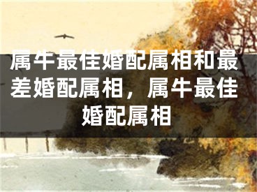 属牛最佳婚配属相和最差婚配属相,属牛最佳婚配属相