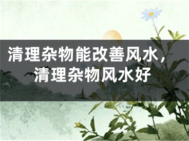 清理杂物能改善风水,清理杂物风水好