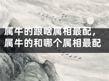 属牛的跟啥属相最配,属牛的和哪个属相最配