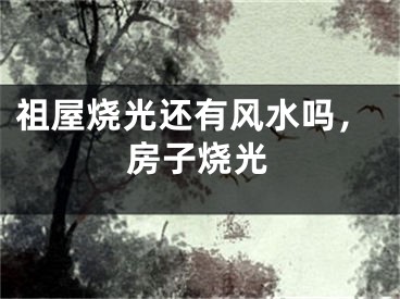 祖屋烧光还有风水吗，房子烧光