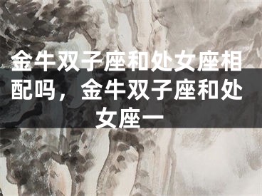 金牛双子座和处女座相配吗，金牛双子座和处女座一