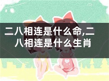 二八相连是什么命,二八相连是什么生肖