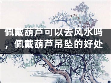 佩戴葫芦可以去风水吗,佩戴葫芦吊坠的好处