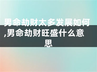 男命劫财太多发展如何,男命劫财旺盛什么意思