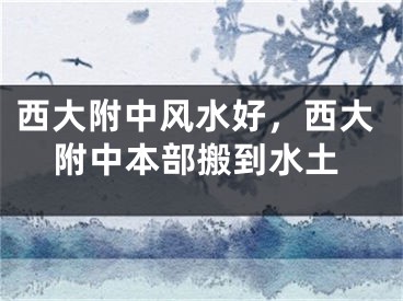 西大附中风水好，西大附中本部搬到水土