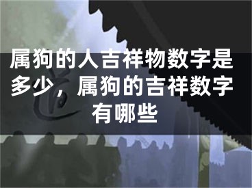 属狗的人吉祥物数字是多少,属狗的吉祥数字有哪些