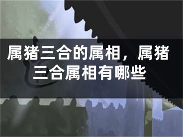 属猪三合的属相,属猪三合属相有哪些