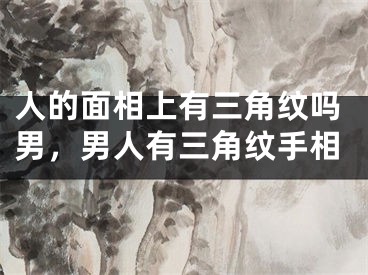 人的面相上有三角纹吗男,男人有三角纹手相