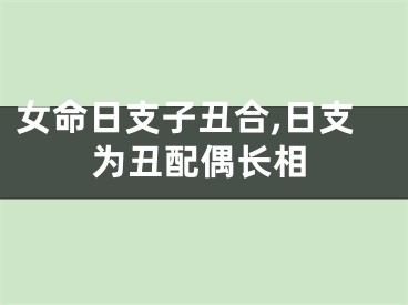 女命日支子丑合,日支为丑配偶长相