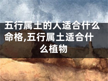 五行属土的人适合什么命格,五行属土适合什么植物