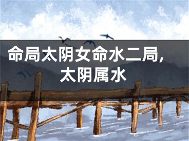 命局太阴女命水二局,太阴属水