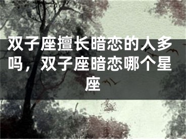双子座擅长暗恋的人多吗，双子座暗恋哪个星座