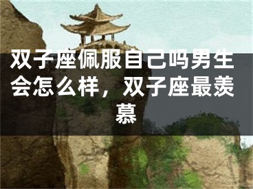 双子座佩服自己吗男生会怎么样，双子座最羡慕
