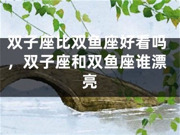 双子座比双鱼座好看吗，双子座和双鱼座谁漂亮