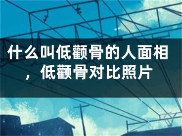 什么叫低颧骨的人面相,低颧骨对比照片