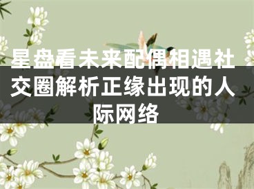 星盘看未来配偶相遇社交圈解析正缘出现的人际网络