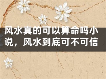 风水真的可以算命吗小说，风水到底可不可信