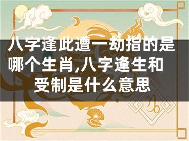 八字逢此遭一劫指的是哪个生肖,八字逢生和受制是什么意思