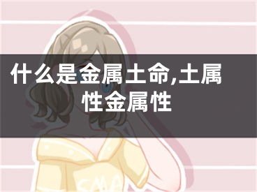 什么是金属土命,土属性金属性