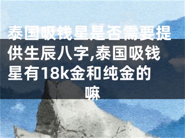 泰国吸钱星是否需要提供生辰八字,泰国吸钱星有18k金和纯金的嘛