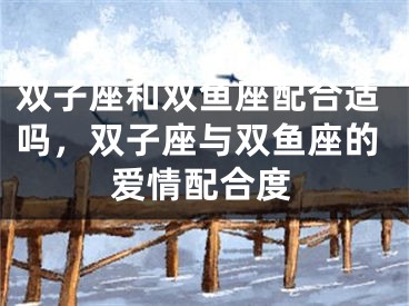 双子座和双鱼座配合适吗,双子座与双鱼座的爱情配合度