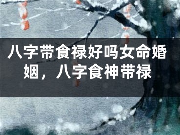 八字带食禄好吗女命婚姻，八字食神带禄