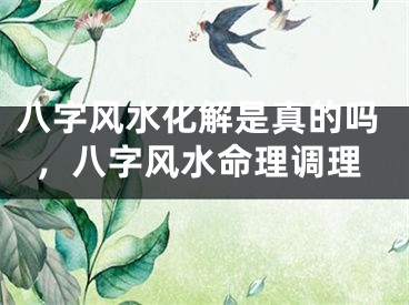 八字风水化解是真的吗,八字风水命理调理