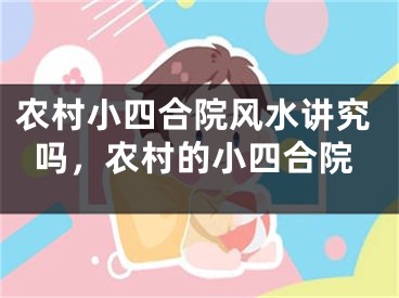 农村小四合院风水讲究吗,农村的小四合院