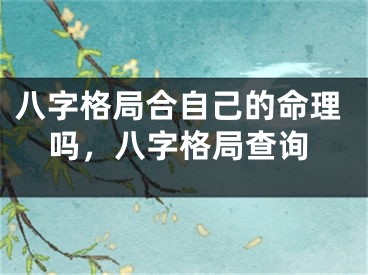 八字格局合自己的命理吗，八字格局查询