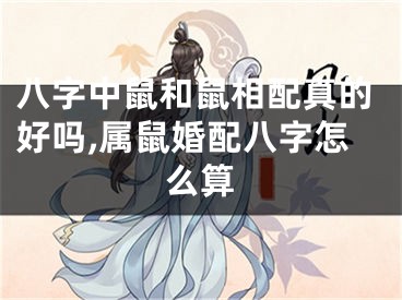 八字中鼠和鼠相配真的好吗,属鼠婚配八字怎么算
