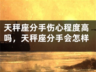 天秤座分手伤心程度高吗，天秤座分手会怎样