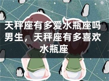 天秤座有多爱水瓶座吗男生，天秤座有多喜欢水瓶座