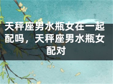 天秤座男水瓶女在一起配吗，天秤座男水瓶女配对