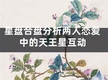 星盘合盘分析两人恋爱中的天王星互动